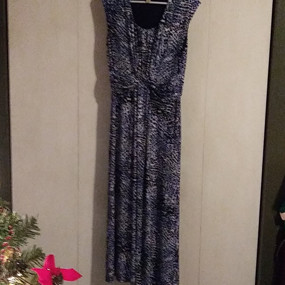 Appleseed blue and white dress. Size large